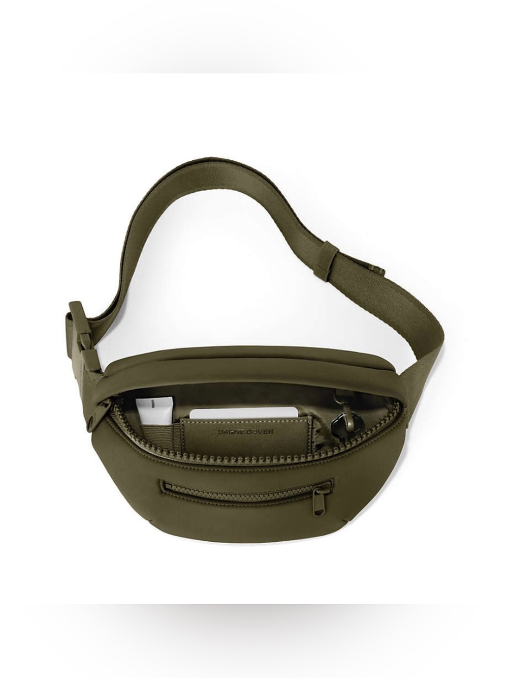 Dagne Dover Olive Green Crossbody Belt Bag